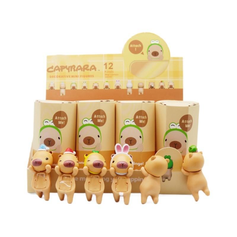 Frog Cartoon Cute Rabbit Headband Sleeping Cap Capybara Model Figurine Ornament