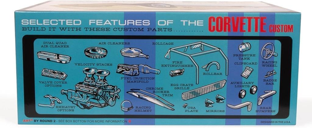 AMT 1968 Chevrolet Corvette Custom AMT1236 Молдинг Цвет 1/25