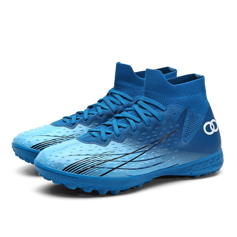 Новые мужские высокие футбольные бутсы высокого качества для профессиональных тренировок футбольные бутсы для игры на траве на открытом воздухе прочные футбольные бутсы кроссовки