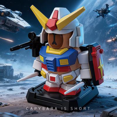 Rx-78-2 Капибара Сборная модель Игрушки Подвижные суставы Украшения для гномов Робот Меха Комплекты Модели Игрушки Подарки