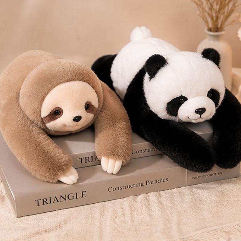 30/65cm Long Arm Stuffed Sloth Arm Weighted Soft Plush Pillow Raccoon Panda Animal Gift for Boys and Girls