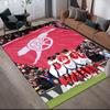 Arsenal Players Flannel Printed Carpet, Home Sofa Decoration for Living Room & Bedroom, Non‑Slip Play Flannel Floor Mat for Game Room