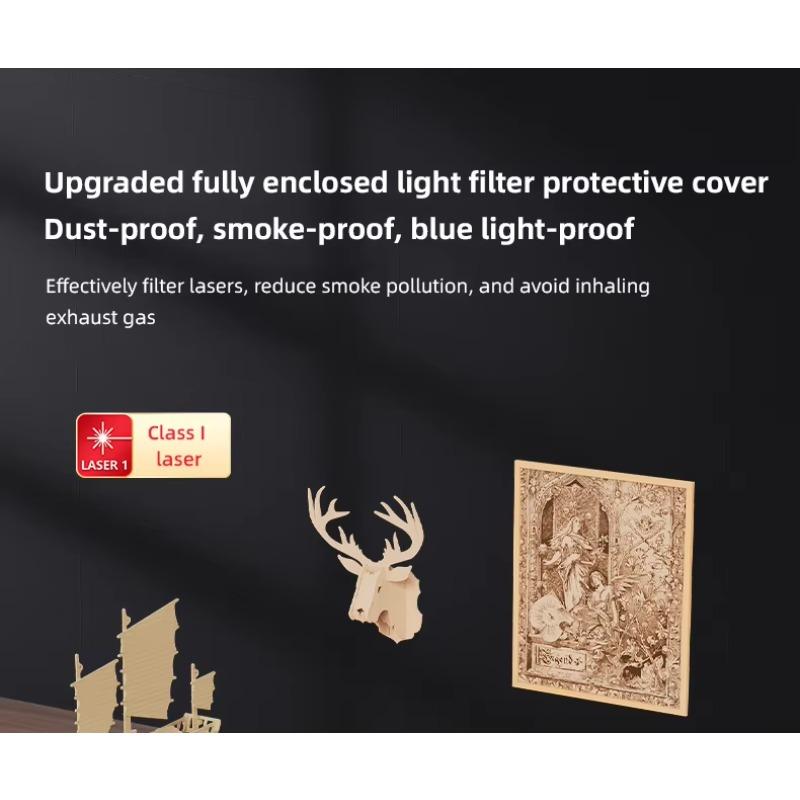 Fully Automatic Portable Laser Engraver - Compact Desktop Household Cutting & Marking Machine for Home DIY