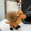 Kawaii Plush Camel Keychain Soft Car Key Ring Creative Plush Dolls Pendant  Girl