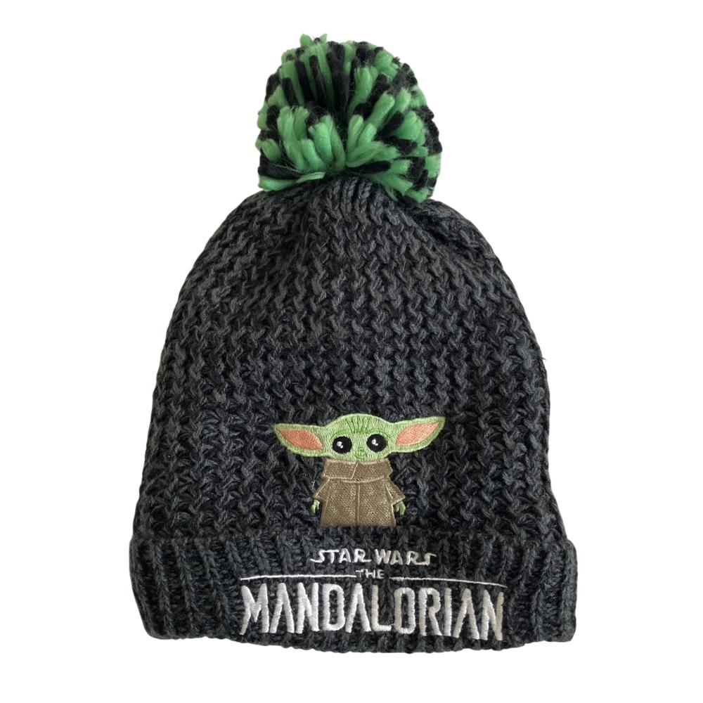Star Wars Mandalorian Unisex Adult The Child Badge Pom Pom Beanie