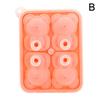 4 Grid 3D Little Bear Shape Ice Cube Silicone Mold Block Molds Household Ice Ice Ice Ice Box DI G8H9