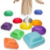 Balance Stepping Stones Set Kids Sensory Foam River Jumping Steps Stones Indoor Outdoor Family Kindergarten Funny Game Toys