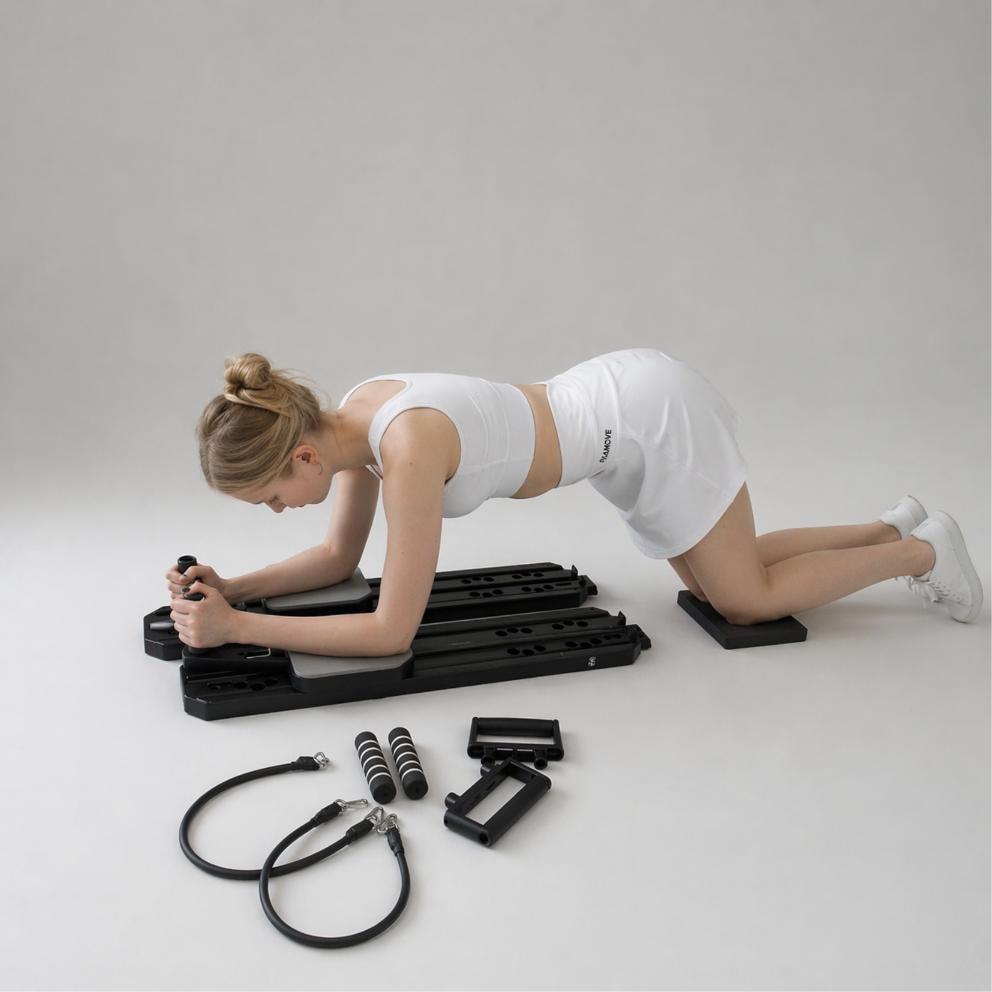 Pilates board interactive strength calisthenics stretching fitness cardio pilates resistance bands nova mat