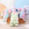 1 шт. Мягкая игрушка в виде животного, красочная кукла-кролик, милый кролик, плюшевая игрушка, детские игрушки, подарок на день рождения, рождественский подарок для девочки