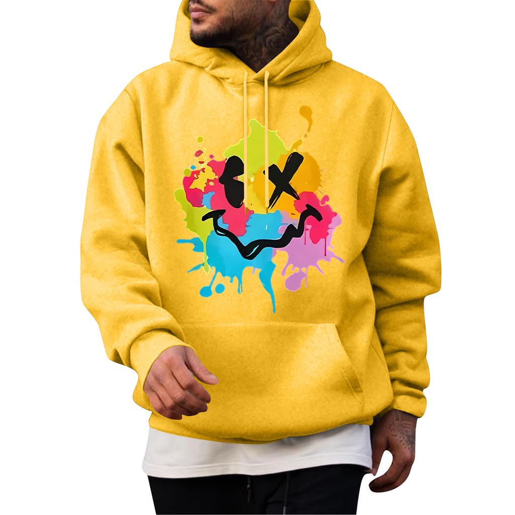 Men's Casual Hoodie Fashion Sweatshirt With Hood Leisure Tops Teenager Streetwear Fashion Long Sleeve Shirt Warm