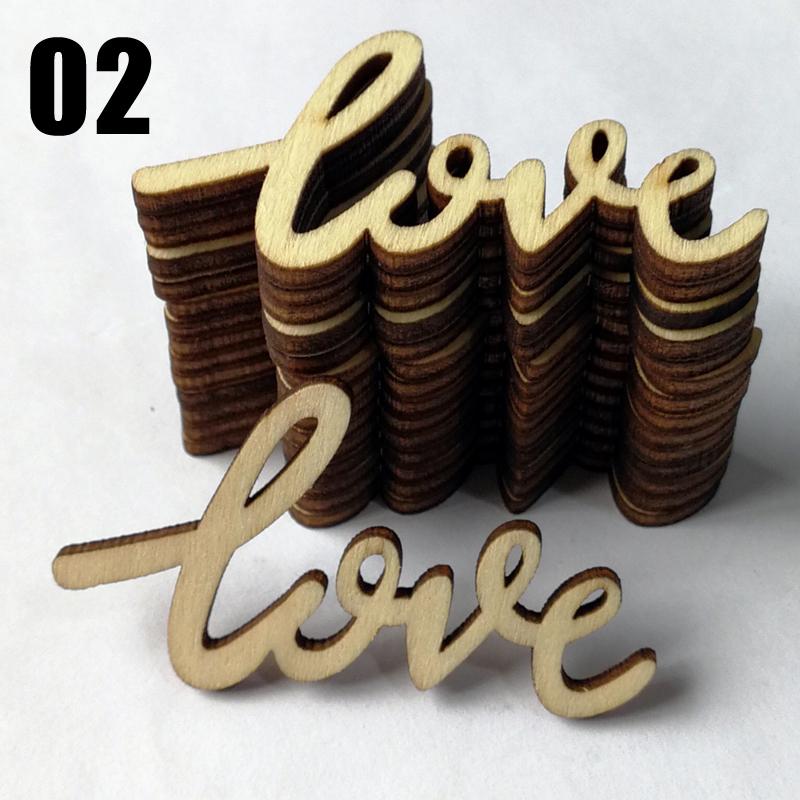 15 шт. украшения для дома, деревянные птицы, поделки для жениха, сделай сам, настольные конфетти, разбросанные любовные семейные письма