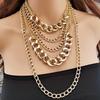 Exaggerated Multi-layer Punk Hip-Hop Chunky Chain Necklace for Women