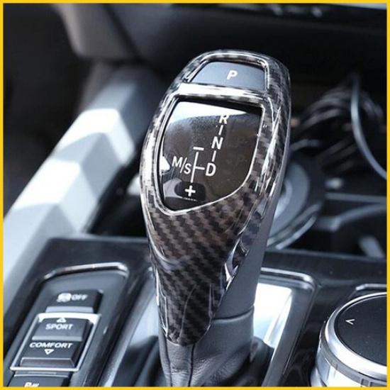 Carbon Fiber Gear Shift Knob Cover For Trim BMW F30 F20 F10 F15 F25 X5 X3
