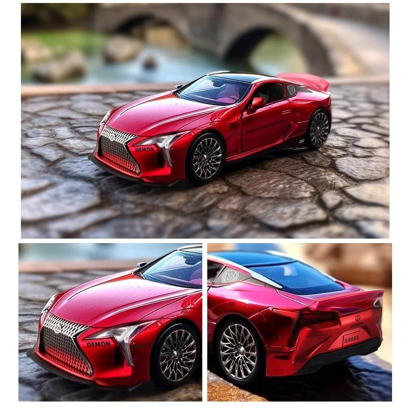 1/32 LEXUS LC500 литой спортивный автомобиль модель игрушечный гоночный автомобиль модель транспортного средства имитация звук и свет автомобиль игрушки коллекционный детский подарок