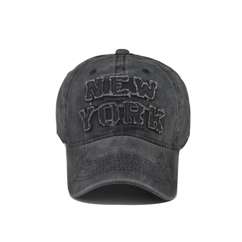 Большая бейсболка с вышивкой NEW YORK, нелиняющая уличная кепка из старого чистого хлопка