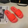 Ladies' New Slippers, Candy Color Slippers, Summer Daily Leisure, Solid Color Beach Slippers Are Fashionable and Convenient