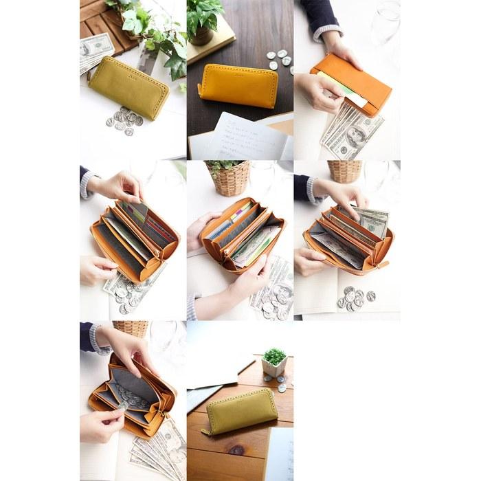 [Dakota] Long Wallet Round Zipper 0035271 Apego Series Light Green DA-35271-54 9.5 x 19 x 2 cm