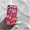 Забавный розовый чехол для телефона с рисунком граффити и животными для Iphone 11 13 12 14 Pro Max Xs Xr X 8 7 Plus Se 12 13 Mini Soft Cover Bumper