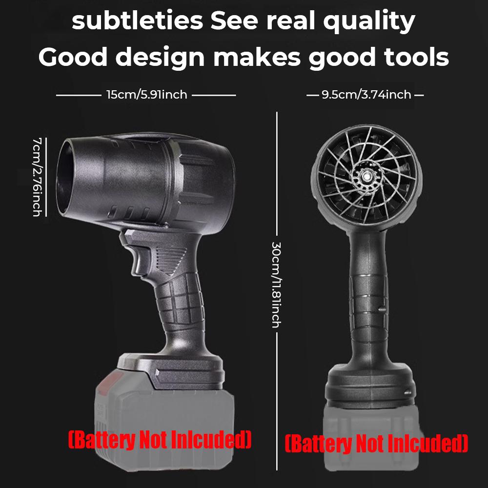 Powerful Air Blower Handheld Turbo Jet  Fan Max Thrust 450g for Cleaning Leaves Snow and Dust Compatible Fits For Makita Battery