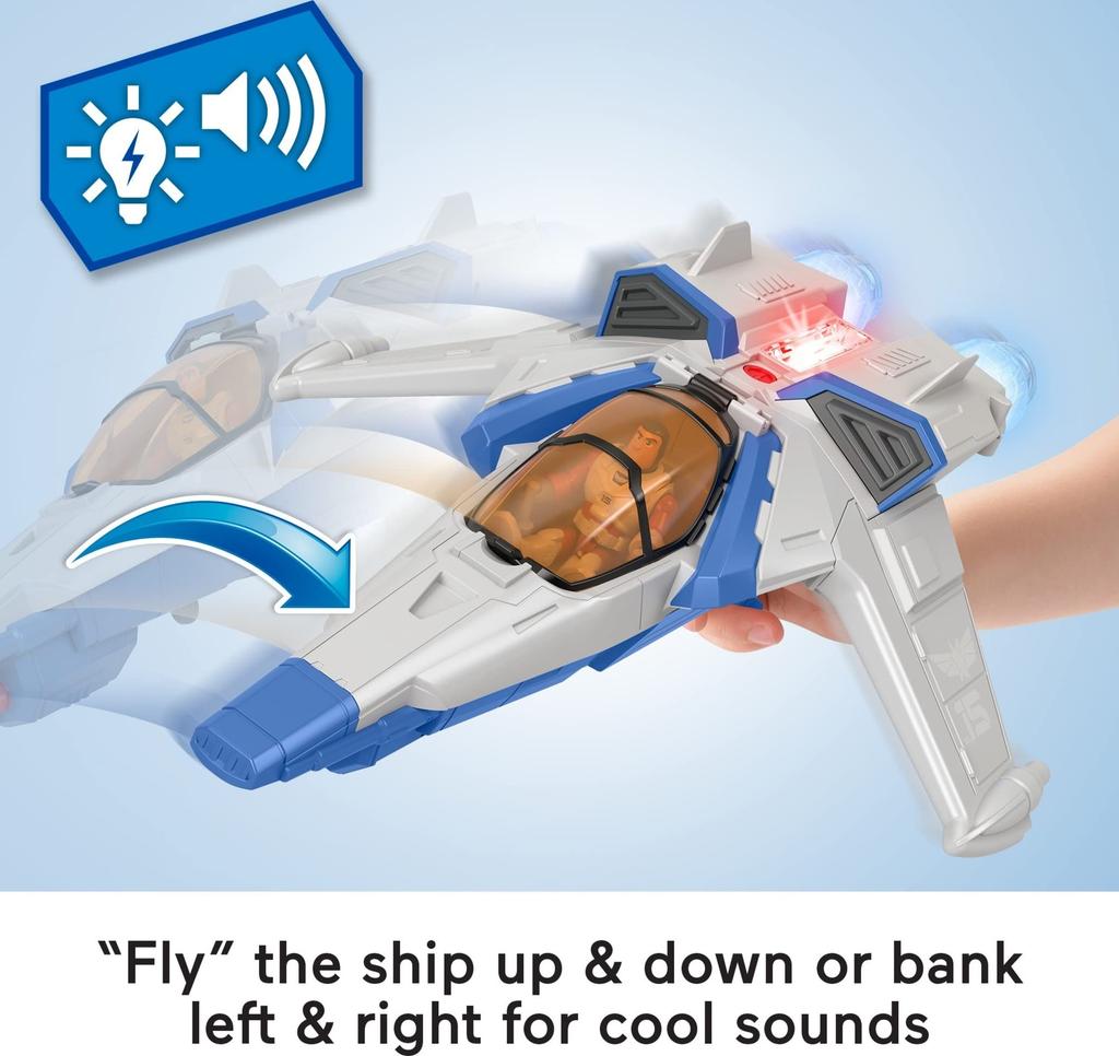 Fisher-Price Imaginext Buzz Lightyear Light & Sound Vehicle (Ages 3 and Up), HGT26, White