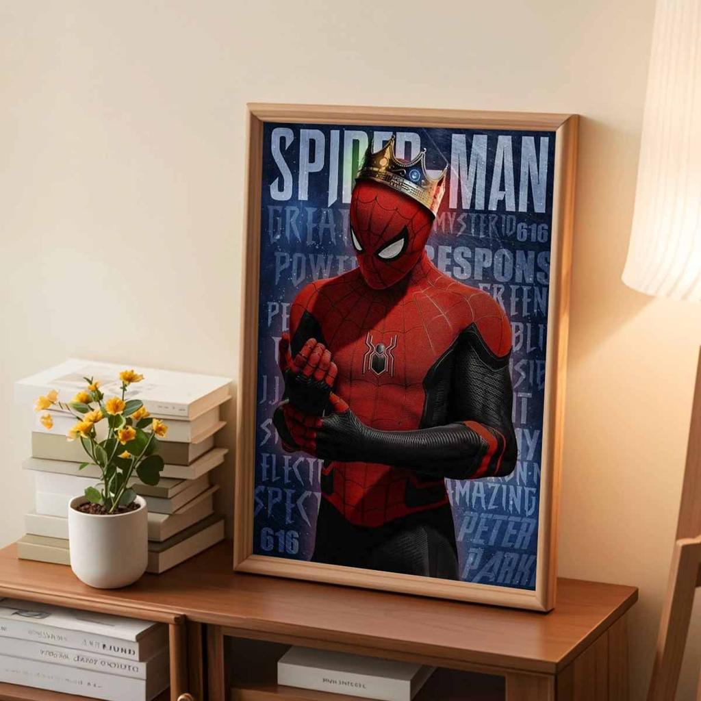 Full Round Diamond Painting "Spider-man" Art Rhinestone Picture Mosaic DIY 5D Cross Stitch Embroidery Home Decoration