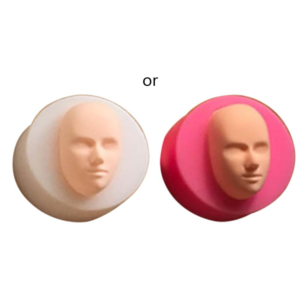 3D Мягкая глиняная форма для лица ребенка, кукольные лица, силиконовая форма, инструменты для украшения торта, шоколадные конфеты, кексы, форма для мыла из глины