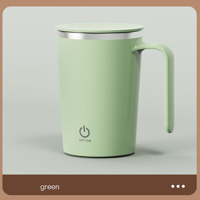 400ml/13.5oz Rechargeable Electric Stirring Cup 304 Stainless Steel Magnetic Cup For Hot Chocolate Milk Latte And Protein Powder