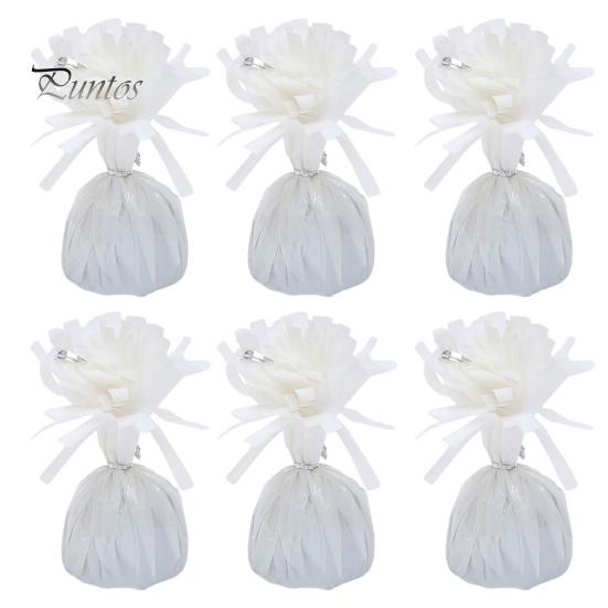 6 шт. грузила для воздушных шаров, анти-плавающие воздушные шары, гравитационные блоки, фольгированные, в бумажной упаковке, долговечные, многоразовые, изысканные, для свадебной вечеринки, выпускного вечера, фиксация воздушных шаров