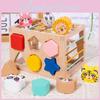 Wooden Animal Shape Color Blocks For Kids Diy Assembly Educational For Cognitive