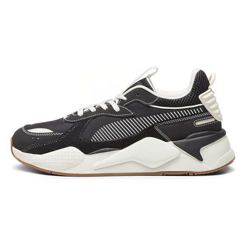Puma Rs-X Fabric Synthetic Leather Comfortable Shock Absorbing Wear Resistant Low Top Lifestyle Casual Shoes Unisex Casual Shoes Black White 391176-04