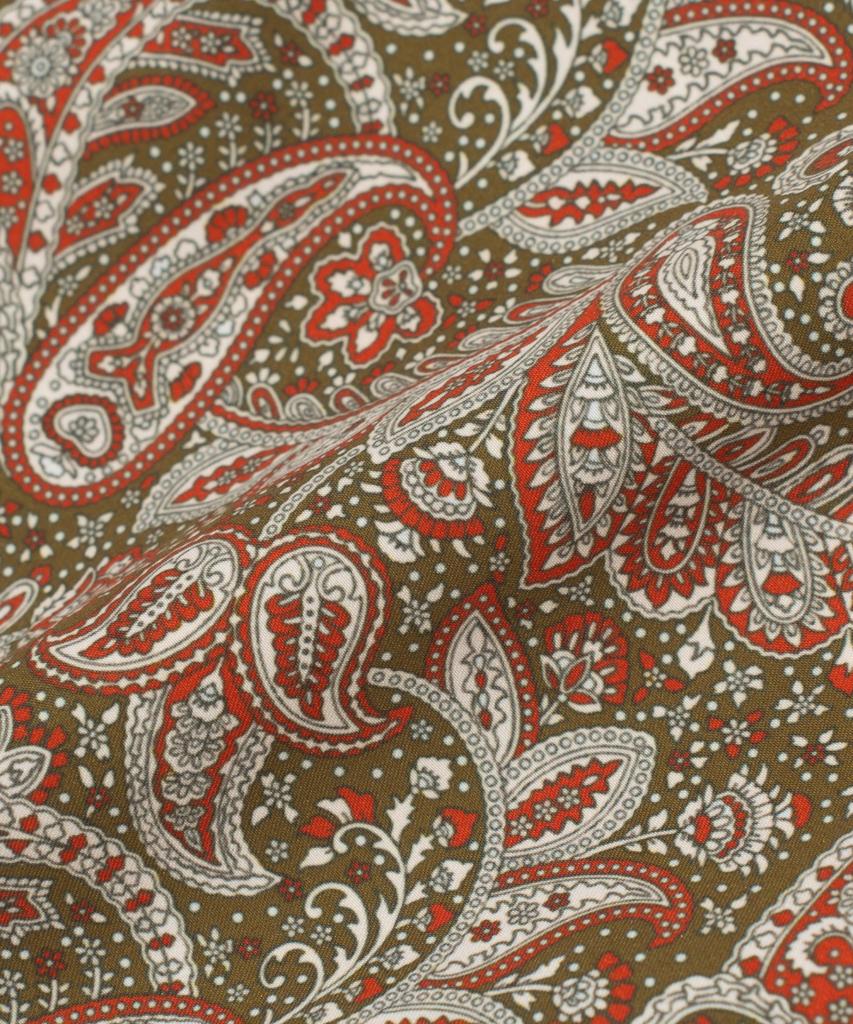 Мужские плавательные шорты Billalei Dusty Olive Paisley - Винтажный Оливковый