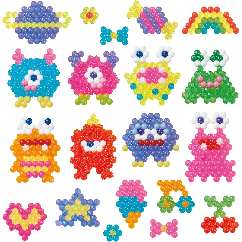 Набор Aquabeads «Цветной Монстр» AQ-370, от 6 лет, Водоактивируемая мозаика из бусин