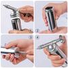 80CC Capacity Mini Grease Gun Machine Stainless Steel Manual Butter Gun Portable Grease Dispenser High Pressure Oil Hand Tools