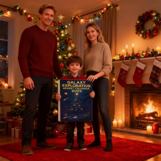 Космический Адвент-календарь 2025 24 дня Календарь обратного отсчета до Рождества с планетарными украшениями Коллекция Вселенной Подарок для детей мальчиков девочек