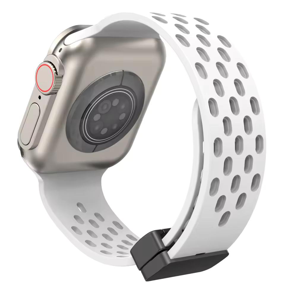Магнитный силиконовый ремешок для Apple Watch Band Ultra 3 2 49мм 45мм 41мм Браслет для iWatch Series 11 10 9 8 7 6 SE 5 4 3 38мм 46мм 42мм 44мм