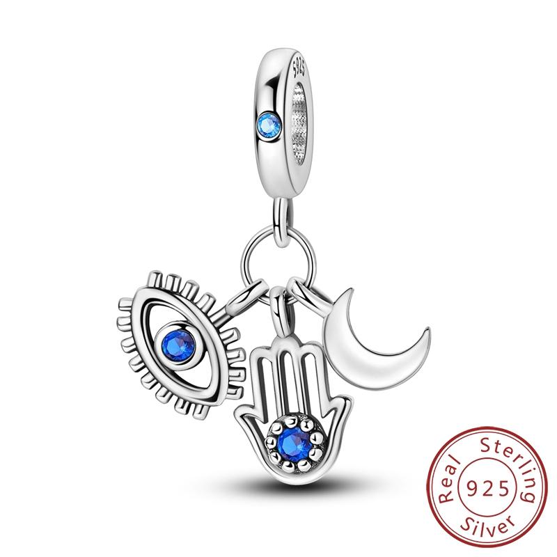 Настоящая медь Циркон Бабочка Дорожный кулон Шармы Бусины Подходят для оригинального колье-браслета Mula Женские украшения