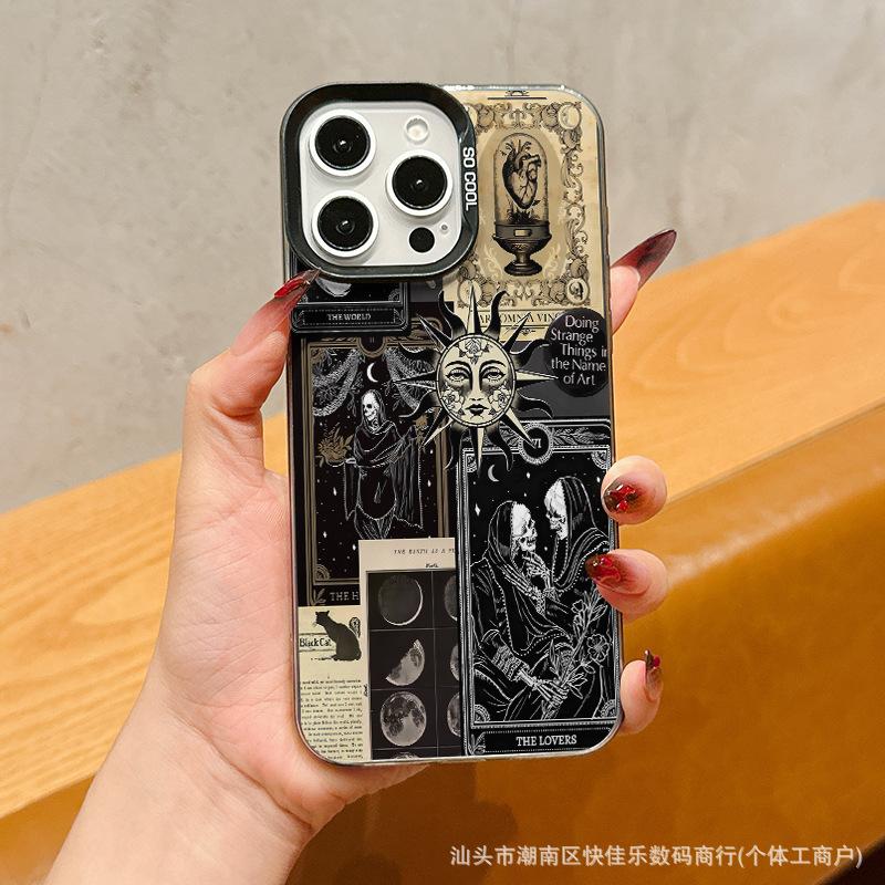 Креативный мультяшный чехол для iPhone 16PROMAX, простой чехол для iPhone 14PLUS, 13PRO, противоударный чехол для мобильного телефона 11/12, X/XS