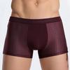 1/4PCS Men's Underwear Panties Men Bamboo Boxer Briefs Underpants Underwear Boxershorts Breathable Hombre Hole Sexy Shorts Lingerie Mesh Panties
