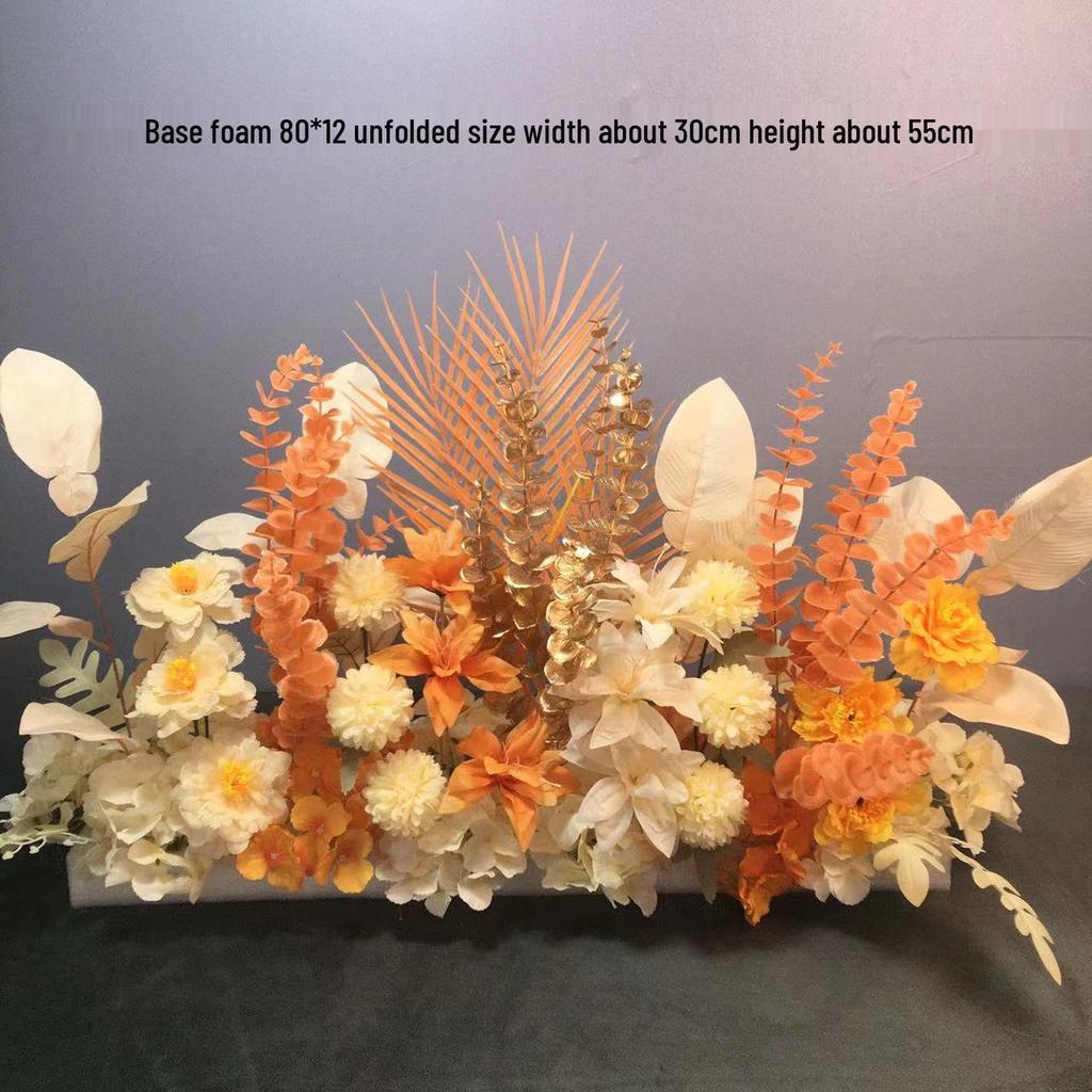 Большой набор для украшения свадебной дорожки и Т-сцены из шелковых цветов