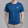 Summer Men T-shirt Mesh Thin Quick-drying Round Neck Short Sleeves O Neck Pure Color Stretchy Sport Daily Wear Top