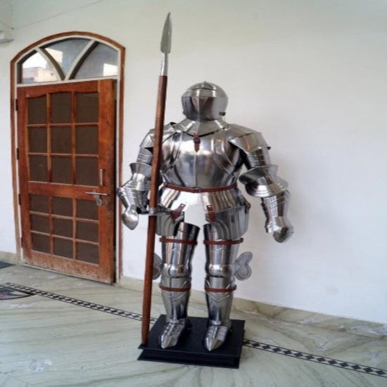 Бронекостюм Боевой пластинчатый доспех для всего тела Средневековый костюм тамплиера для всего тела Костюм крестоносца Носимые ролевые игры Фэнтези Готические доспехи Домашний декор