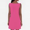 Fashion Women's Spring And Summer Solid Color Scalloped Trim Sleeveless Casual Dress