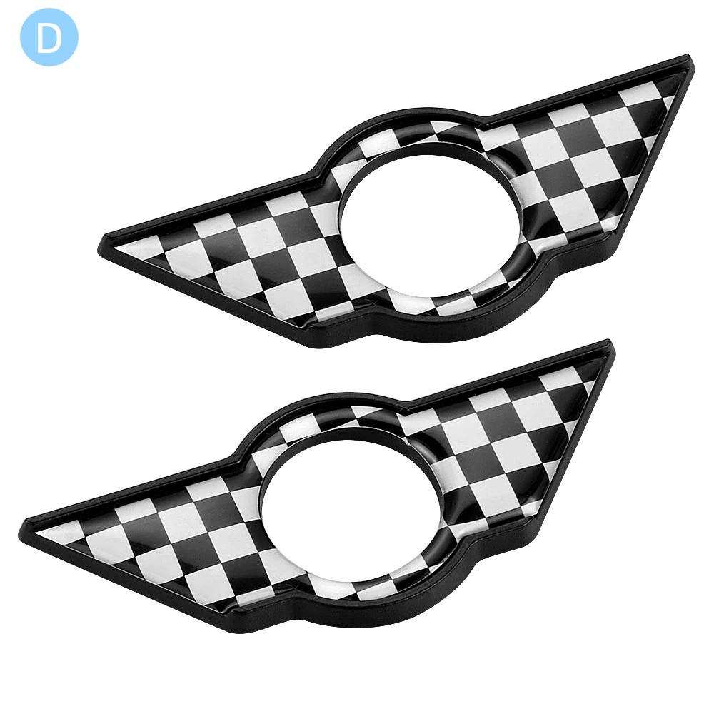 Car Interior Door Pin Lock Wing Emblem Badge Sticker For Mini Cooper Clubman S R50 R53 R55 R56 F54 F55 F56 F60 Countryman