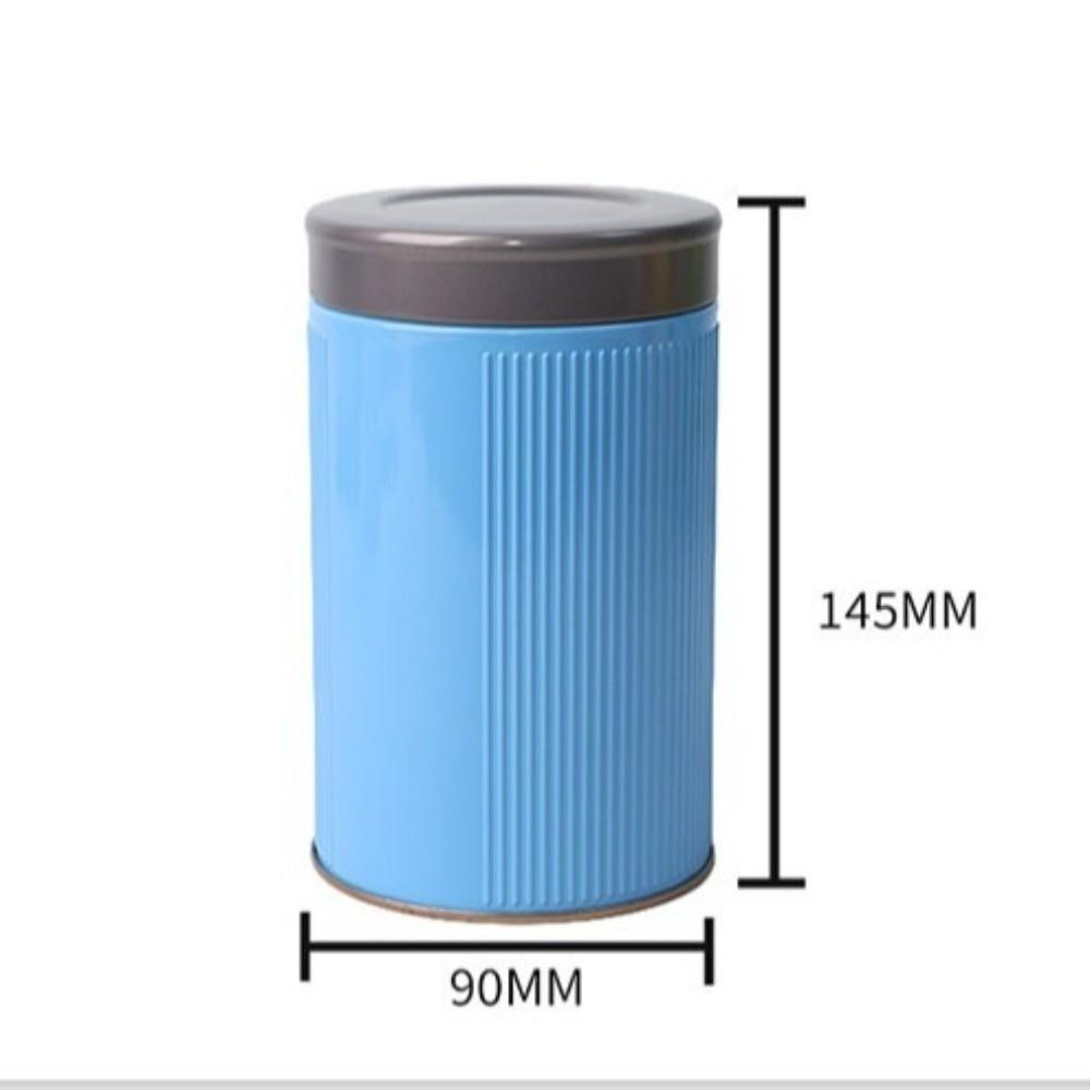 Thickened Loose Tea Canister Circular Pattern Tea Tin Can Mini Tea Sealed Jar  Household Use