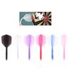 6pcs Plastic Professional Dart Flights 2BA Screw Soft Durable 80mm Tail
