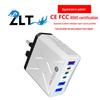 PD25W Fast Charger, 6-Port, 3 USB, 3 PD55W, QC3.0, Compatible with EU/US/UK/AU Standards
