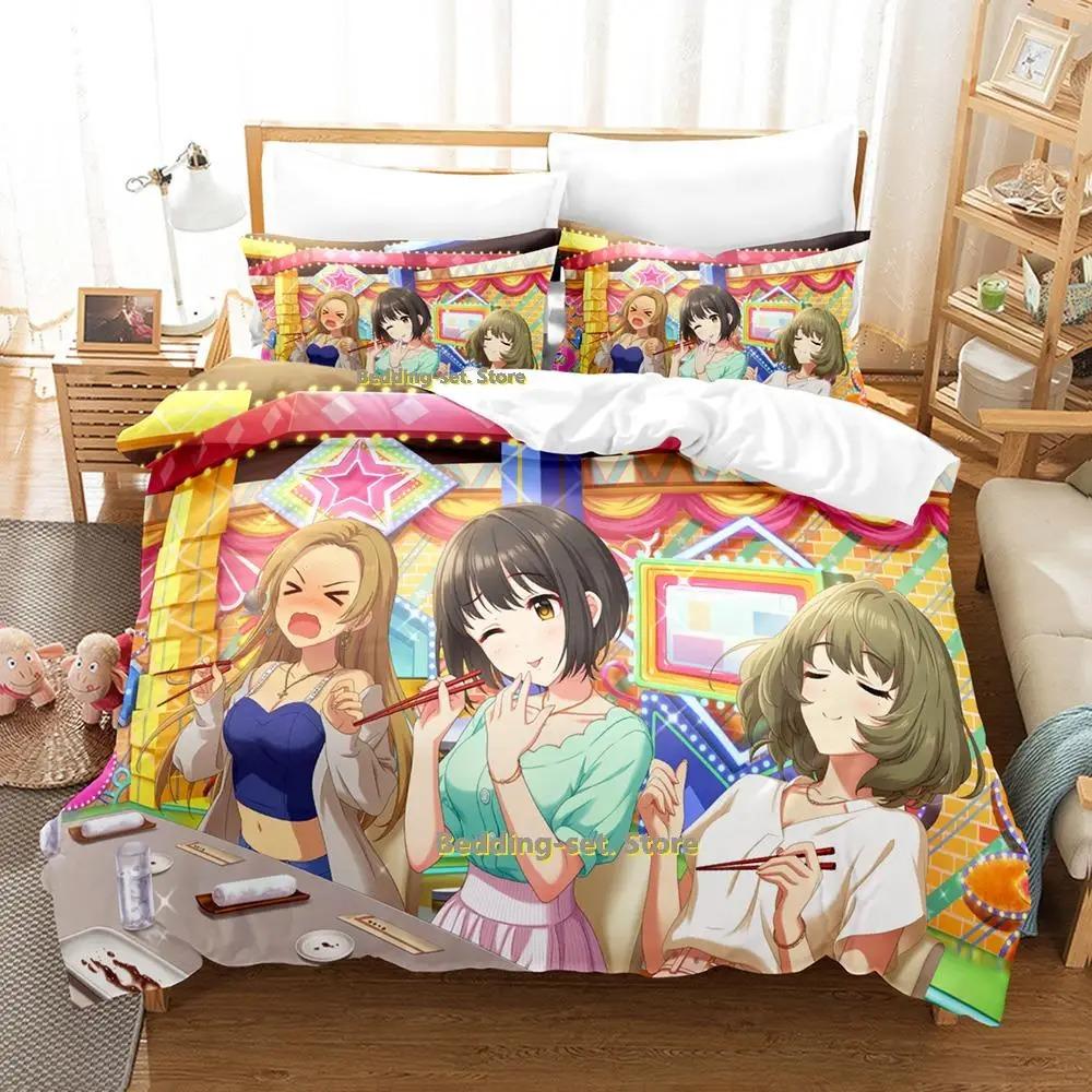 Комплект постельного белья Takafuji Kako Односпальный Полуторный Двуспальный Кинг-сайз Комплект для кровати Взрослый Детский Спальня Комплекты пододеяльников Аниме Девушки Кровать