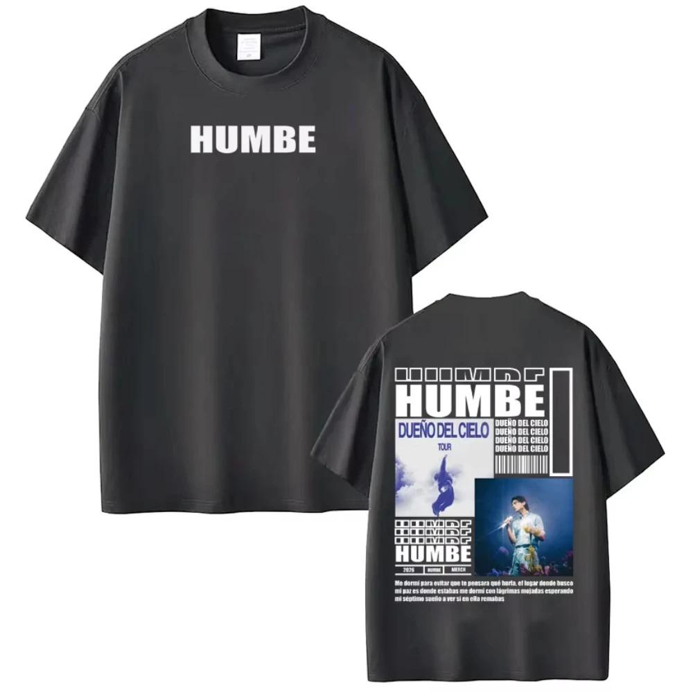 Humbe Dueno Del Cielo Album 2026 Tour Tshirts Short Sleeves Hip Hop Gothic Punk Tshirts Unisexs Women Fashion Oversized Tshirts
