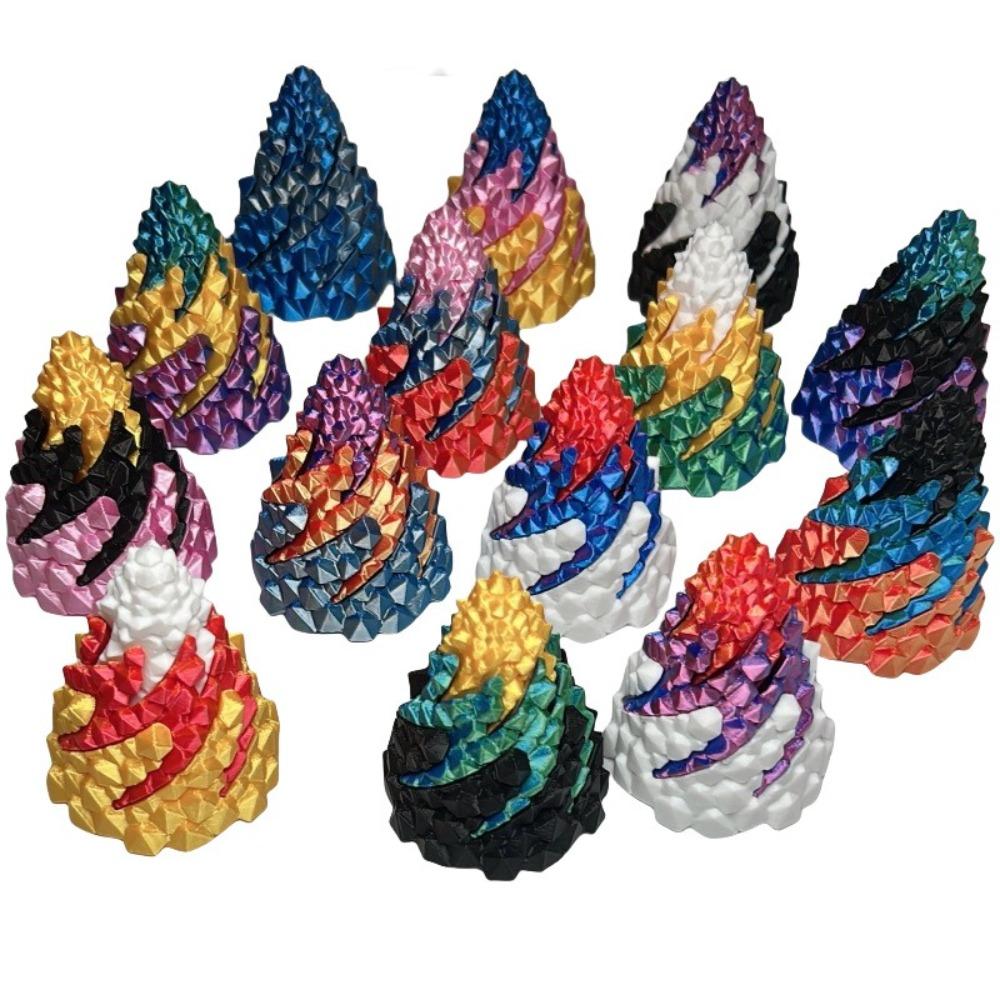 Impossible Stone Spiral Cone Fidget Toy Three Layer Design Pyramid Ornaments Home Decor