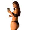 Sexy outside swimsuit split triangle low-rise bikini vacation swimsuit